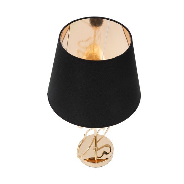 Stolní lampa v černo-zlaté barvě Mauro Ferretti Glam Heart, výška 61 cm-image-2