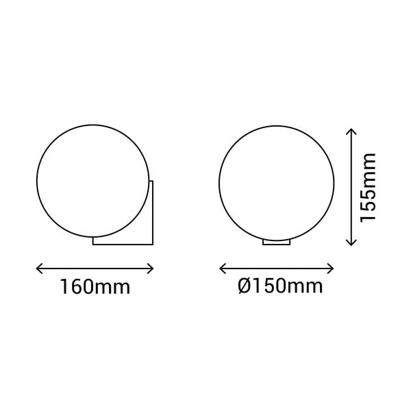 Nástěnné svítidlo ve stříbrné barvě SULION Obi, ø 15 cm-image-3