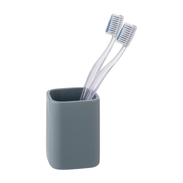 Modrý keramický kelímek na zubní kartáčky Hexa – Wenko-image-3