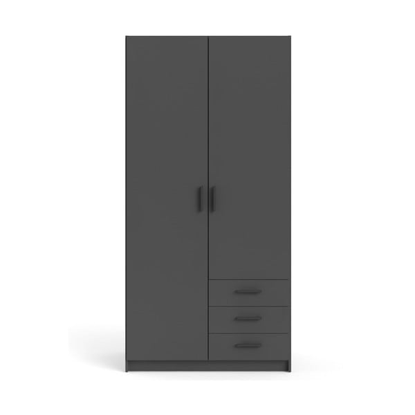 Tmavě šedá šatní skříň 99x200 cm Sprint – Tvilum