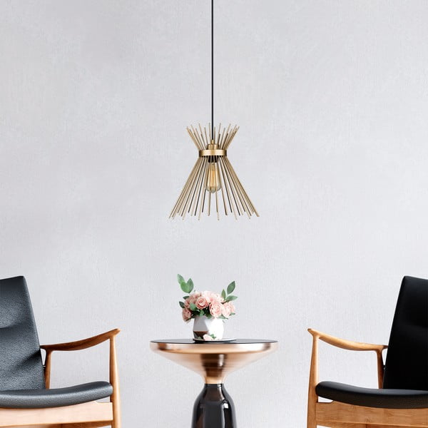 Kovové závěsné svítidlo ve zlaté barvě Izmir – Squid Lighting-image-3