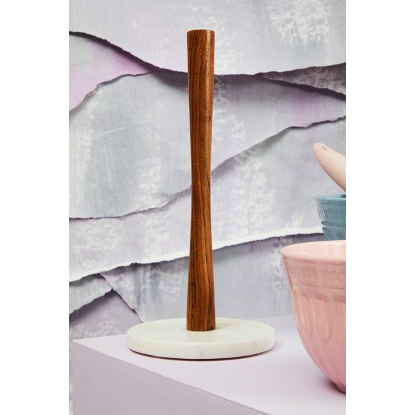 Hnědý dřevěný držák na kuchyňské utěrky ø 14 cm – Premier Housewares-image-2