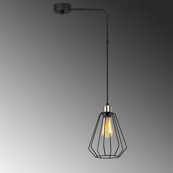 Černé kovové závěsné svítidlo Opviq lights Zach-image-1
