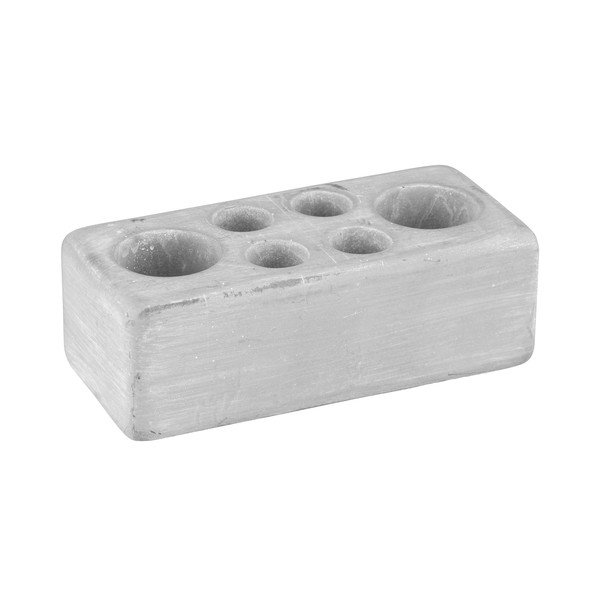 Šedý keramický kelímek na zubní kartáčky Villena - Wenko-image-1
