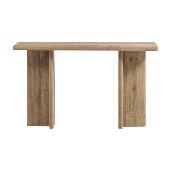 Konzolový stolek z mangového dřeva ve světle přírodní barvě 40x80 cm Ato – WOOOD