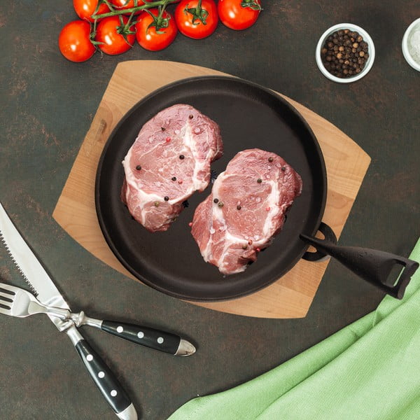 Grilovací litinová pánev s odnímatelnou rukojetí ø 22 cm LITINA – Orion-image-1