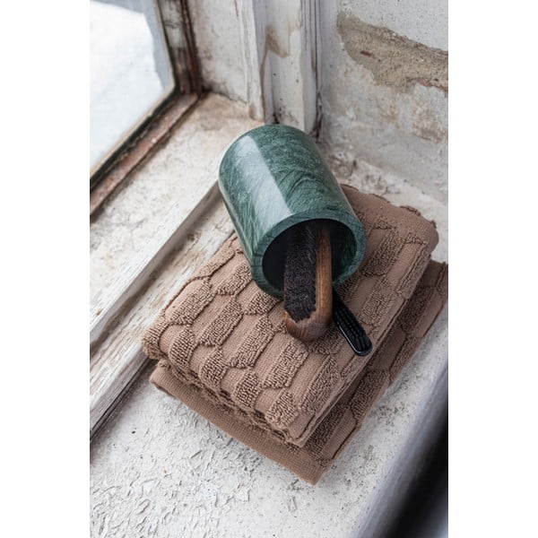 Tmavě zelený mramorový kelímek na zubní kartáčky Marble – Mette Ditmer Denmark-image-3