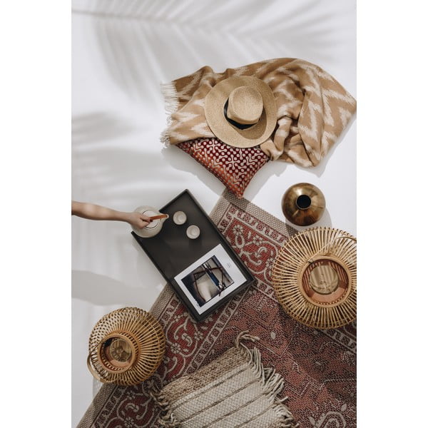 Hnědý pléd s podílem bavlny Euromant Mallorca, 140 x 180 cm-image-1