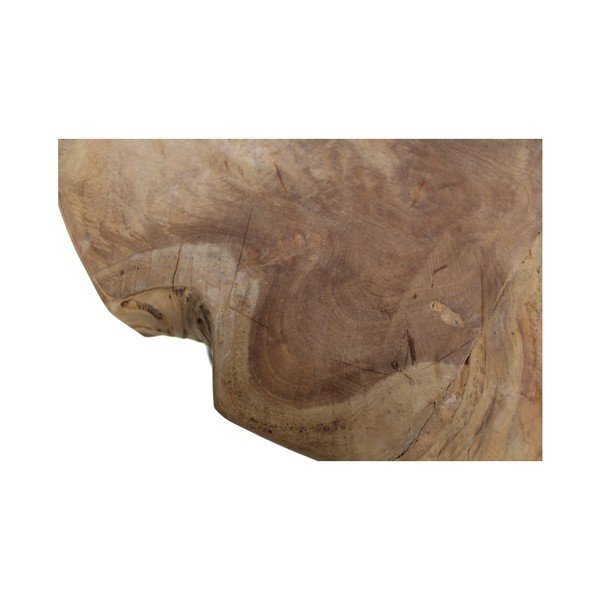 Odkládací stolek s deskou z neopracovaného teakového dřeva HSM collection Helen, ⌀ 55 cm-image-2