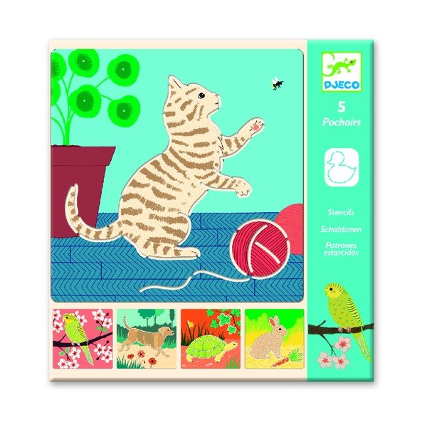 Sada 5 šablon Djeco Animals-image-2