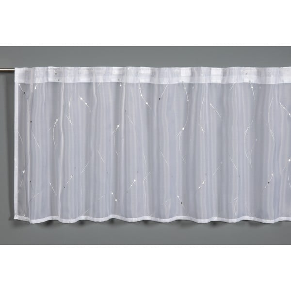 Bílá záclona 45x140 cm Jacquard - Gardinia