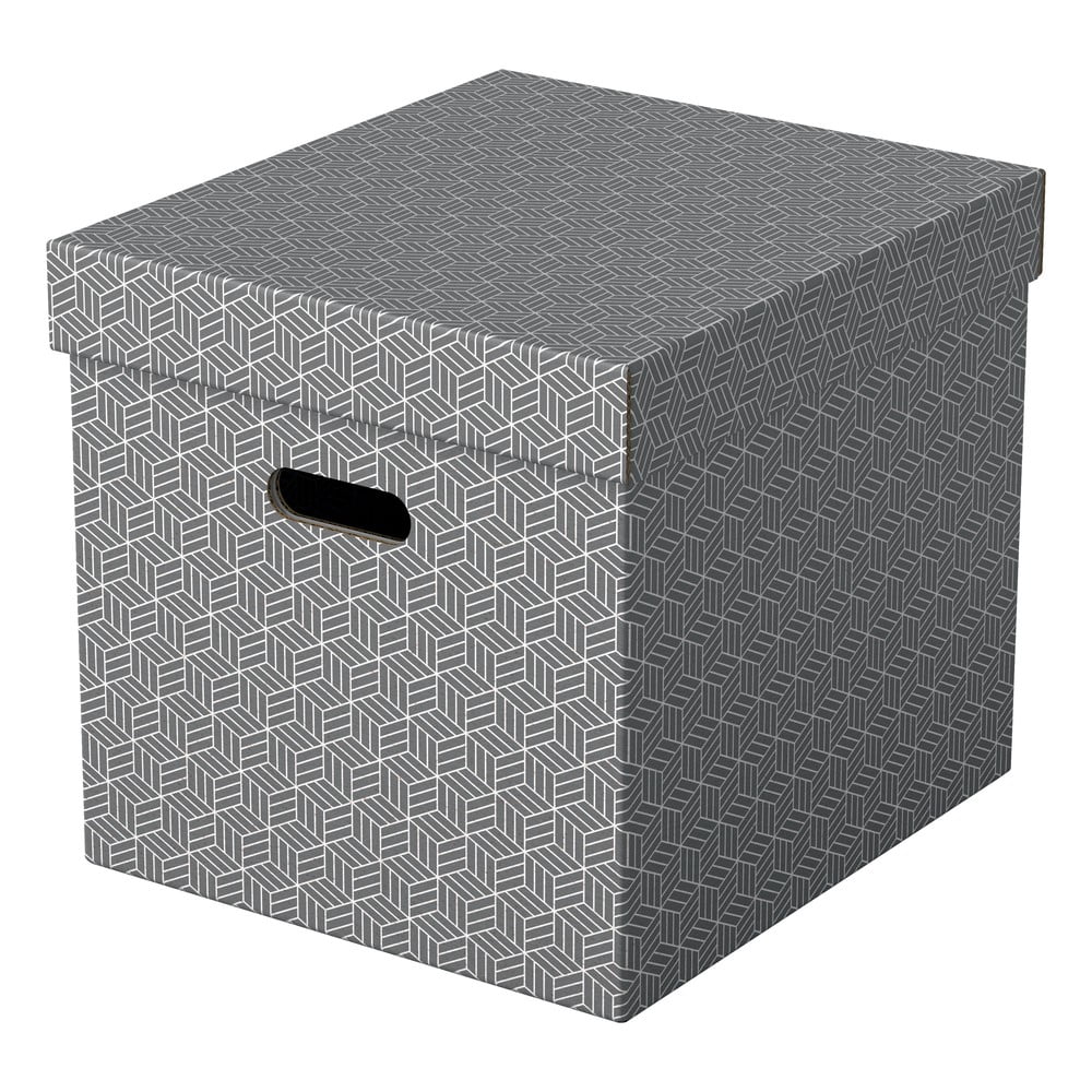 Sada 3 šedých úložných boxů Esselte Home, 32 x 36,5 cm