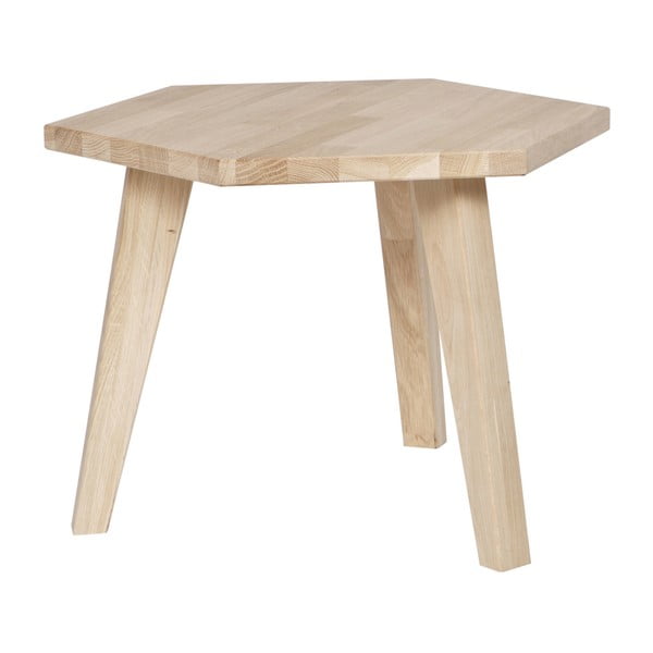 Odkládací stolek z dubového dřeva WOOOD Hex