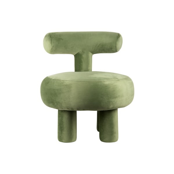 Světle zelené sametové křeslo Abrazo – Leitmotiv-image-1