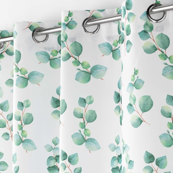 Bílo-zelený závěs 140x280 cm Leandre – douceur d'intérieur-image-1