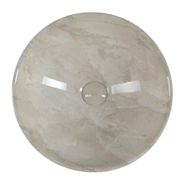 Béžové keramické kulaté umyvadlo ø 42 cm Dalma – Sapho-image-3
