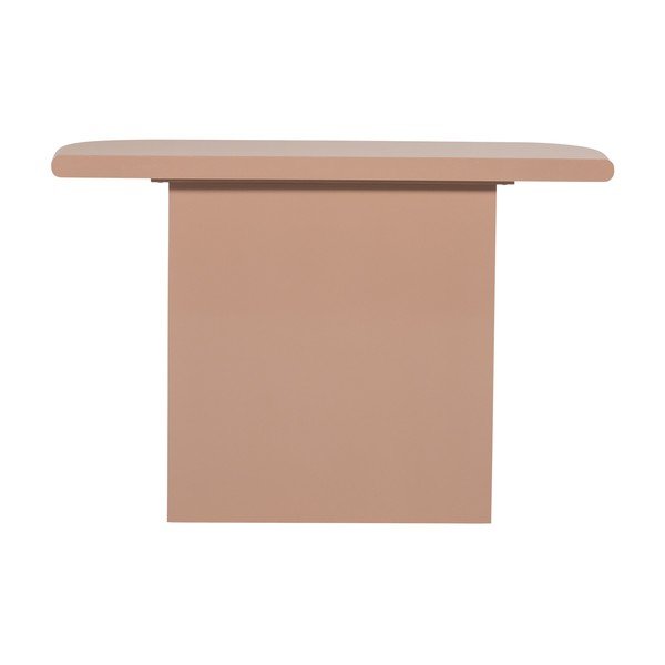 Světle růžový lesklý konzolový stolek 30x120 cm Nocta – WOOOD-image-2