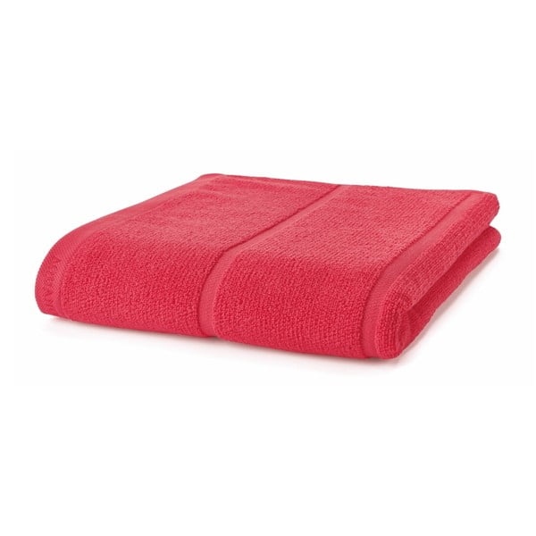 Korálově červený ručník Aquanova Adagio, 70 x 130 cm