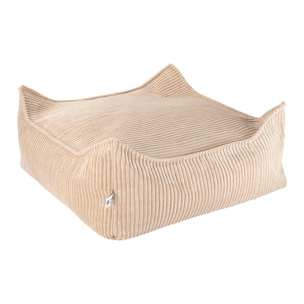 Světle hnědý manšestrový dětský sedací vak Square – Wigiwama