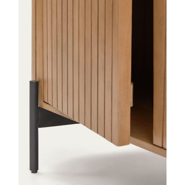 Nízká komoda z mangového dřeva v přírodní barvě 120x80 cm Licia – Kave Home-image-4