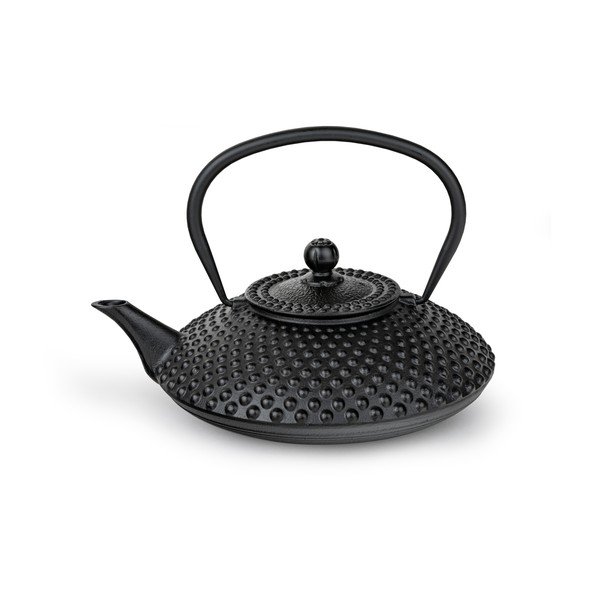 Černá konvice na čaj z litiny se sítkem 1,25 l Xilin – Bredemeijer