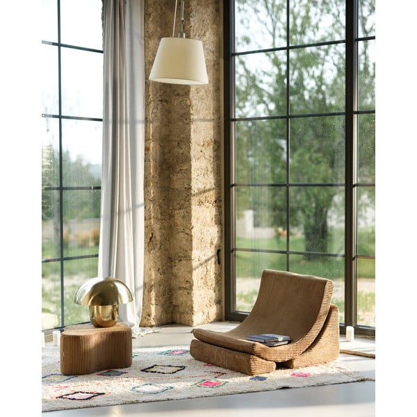 Hnědý manšestrový dětský puf Cloud – Wigiwama-image-3