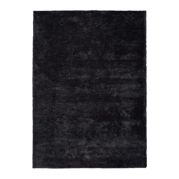 Antracitově černý koberec Universal Shanghai Liso, 80 x 150 cm