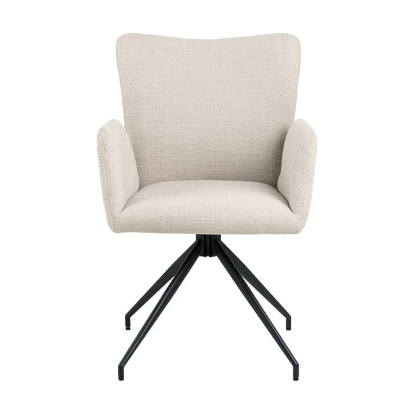 Béžová čalouněná jídelní křesla v sadě 2 ks s područkami Laura – Actona-image-2