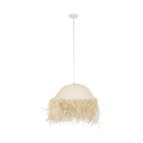 Krémové závěsné svítidlo ø 50 cm Palmeraie – Côté Table
