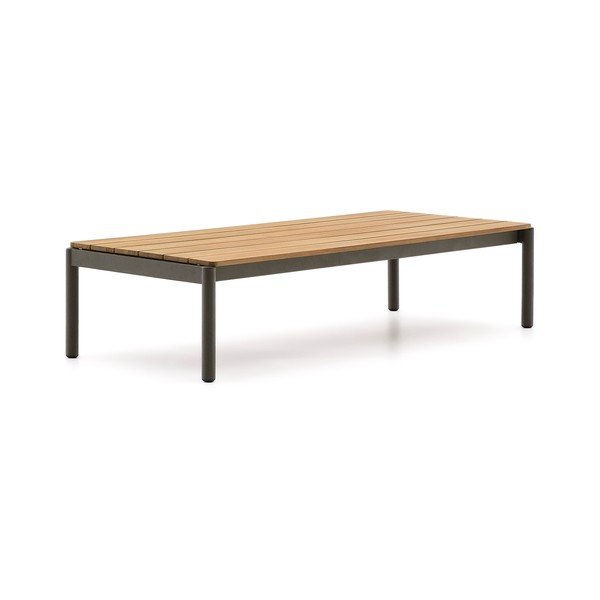 Zahradní konferenční stolek z teakového dřeva 63x149 cm Sorells – Kave Home