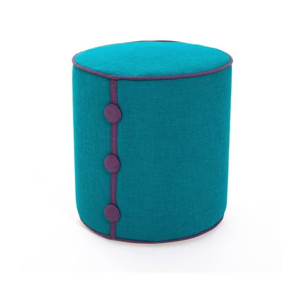 Puf Dots Turquoise/Purple