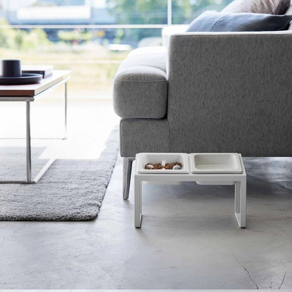 Keramický set misek s podstavcem pro domácího mazlíčka Nooks – YAMAZAKI-image-3