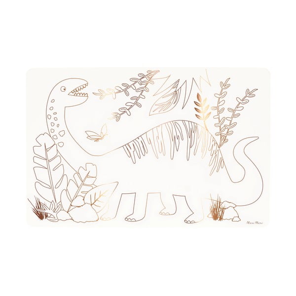 Papírová prostírání v sadě 8 ks 28x42.5 cm Dinosaurs – Meri Meri-image-2