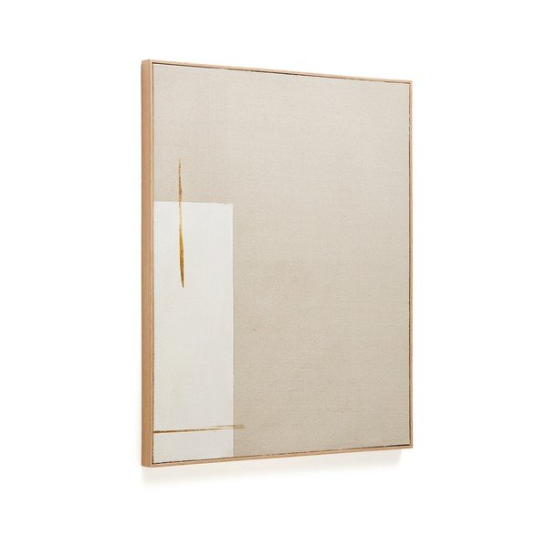 Ručně malovaný obraz s rámem/na plátně 80x100 cm Salin – Kave Home-image-3