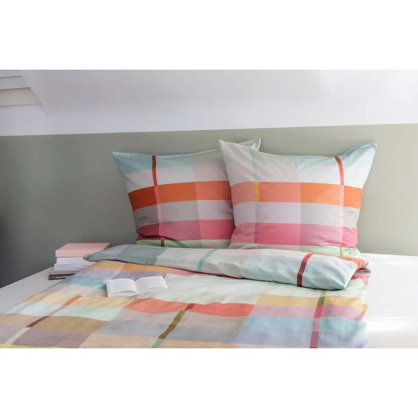 Povlečení na jednolůžko z bavlněného saténu 135x200 cm Ravenna – Remember-image-1