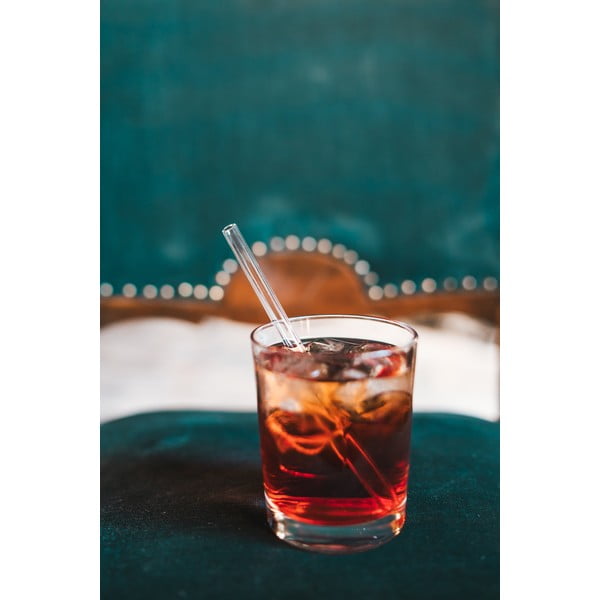 Sada 6 skleněných brček na pití Vialli Design, délka 15 cm-image-2