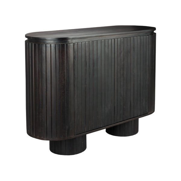 Tmavě hnědá skříňka z mangového dřeva 110x80x40 cm Kenji – Dutchbone-image-1