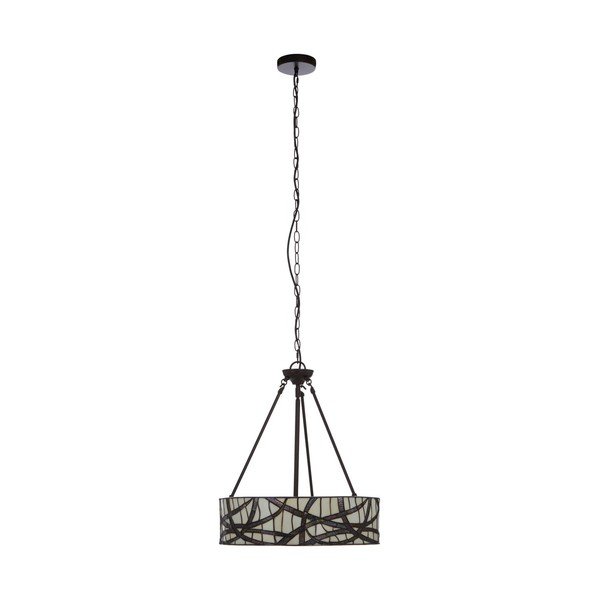 Kovové závěsné svítidlo se skleněným stínidlem ø 46 cm Waldorf – Premier Housewares-image-4