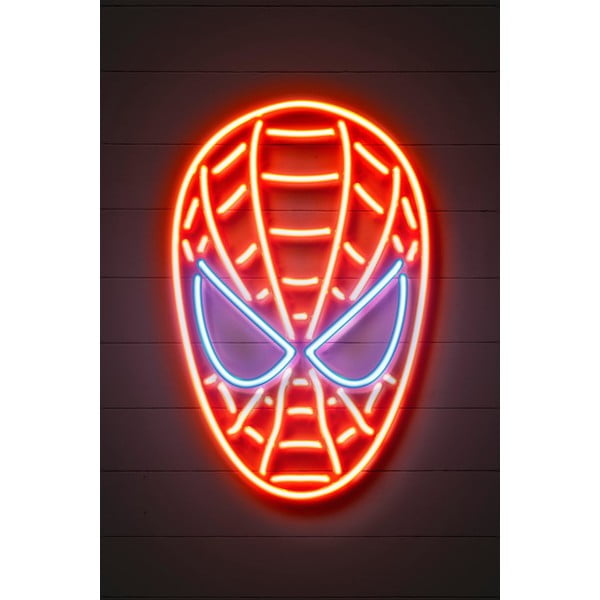 Plakát Blue-Shaker Neon Art Spider Man, 30 x 40 cm