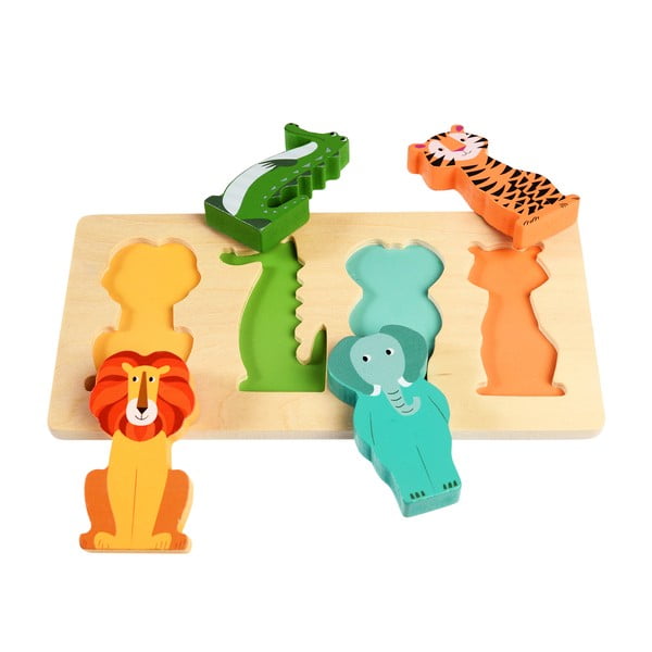 Dřevěné puzzle Colourful Creatures – Rex London-image-1