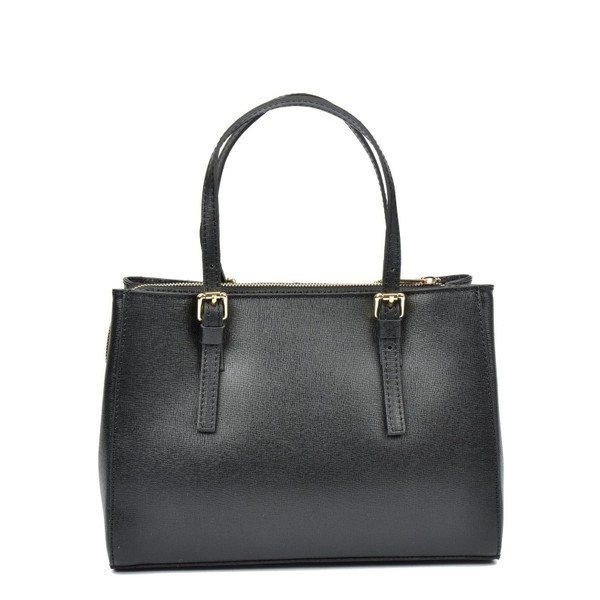 Černá kožená kabelka Isabella Rhea Classic-image-1