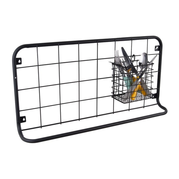 Nástěnný organizér v černé barvě PT LIVING Open Grid-image-1