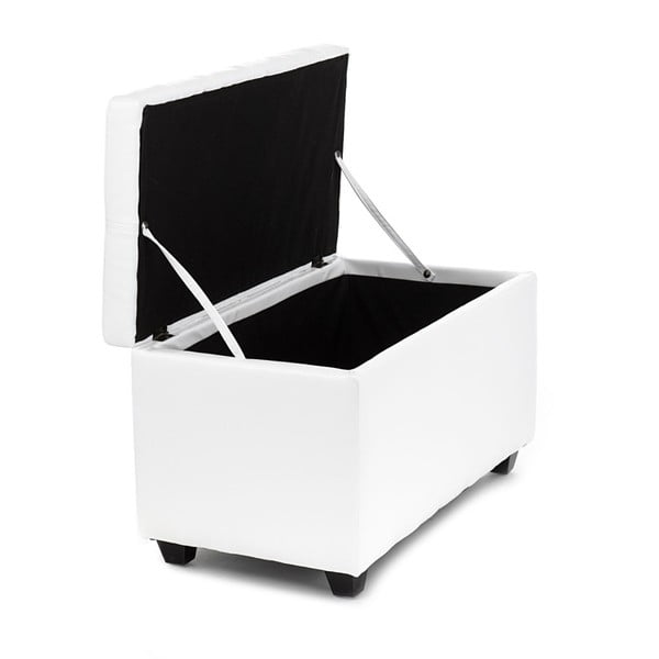 Bílá lavice s úložným prostorem Tomasucci Nice-image-1