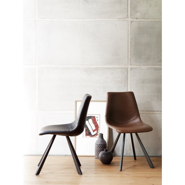 Černá jídelní židle s černými nohami Rowico Alpha-image-1