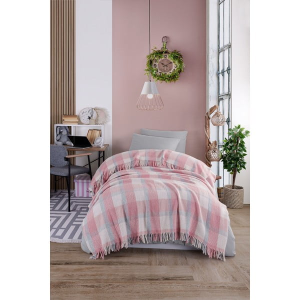 Růžový přehoz 150x200 cm Warm Soft – Mijolnir