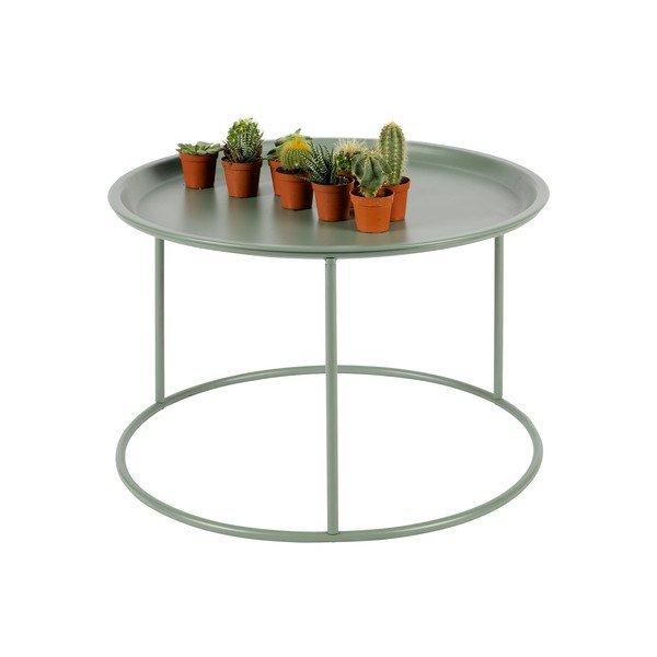 Světle zelený konferenční stolek WOOOD Ivar, ⌀ 56 cm-image-1