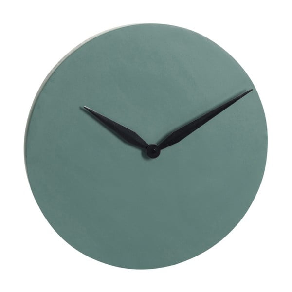 Tmavě zelené nástěnné hodiny J-Line Modern, ⌀ 40 cm