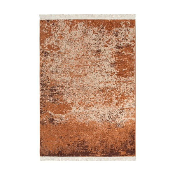 Oranžový koberec s podílem recyklované bavlny Nouristan, 120 x 170 cm
