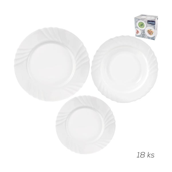 Skleněná jídelní sada 18 ks Luna – Orion-image-3