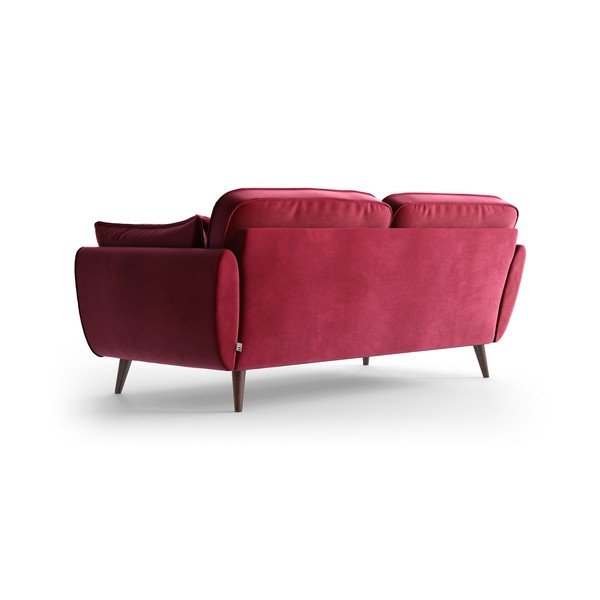 Červená sametová pohovka My Pop Design Auteuil-image-4